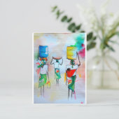 Carte de voeux de style africain (Debout devant)