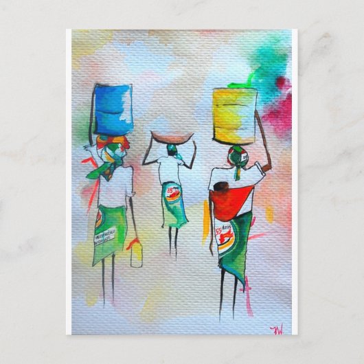 Carte de voeux de style africain (Devant)