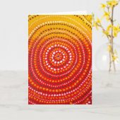 Carte de voeux de style autochtone (Fleur jaune)