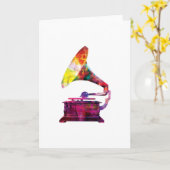 Carte de voeux de style bohème abstraite - (Fleur jaune)