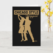 Carte de voeux de style Chicago (Fleur jaune)