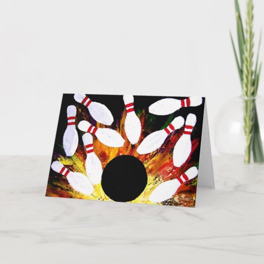 Carte de voeux de STYLE de GRÈVE de CUVETTE de (Devant)