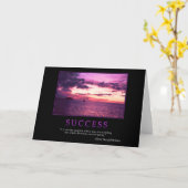 Carte de voeux de succès (Fleur jaune)