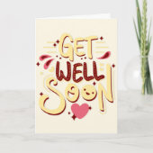 Carte de voeux de succès bientôt - Typographie jau (Devant)