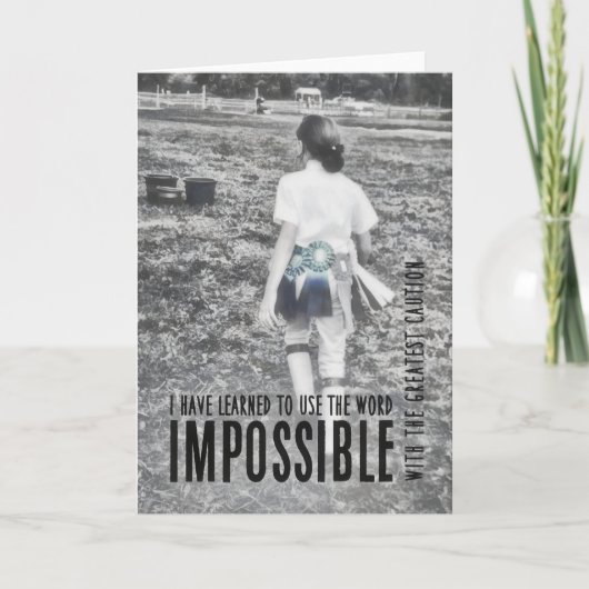 Carte de voeux de succès RIBBON (Devant)