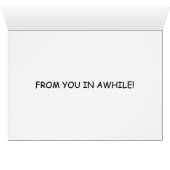 Carte de voeux de suivi des ventes (Intérieur Horizontal (Bas))