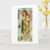 Carte de voeux de Sulis (Fleur jaune)