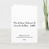 Carte de voeux de sultan (Dos)