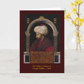 Carte de voeux de sultan (Fleur jaune)