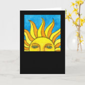 Carte de voeux de Sun d'été (Fleur jaune)