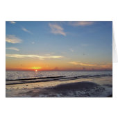 Carte de voeux de Sunset Beach (Devant horizontal)