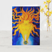 Carte de voeux de Sunworld (Fleur jaune)