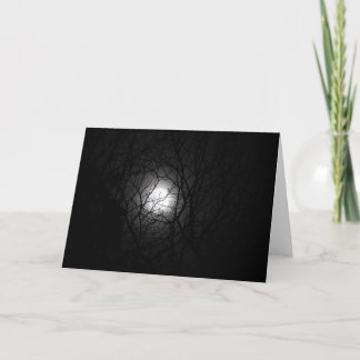 Carte de voeux de Supermoon, intérieur vide