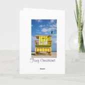 Carte de voeux de support de garde de vie de Miami (Dos)