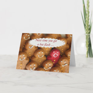 Carte de voeux de support de ménopause