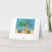 Carte de vœux de surfeur (Dos)