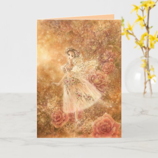 Carte de voeux de Sylphide de La (Fleur jaune)