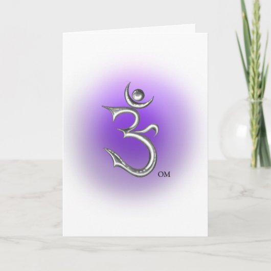 Carte de voeux de symbole d'ohm (Devant)
