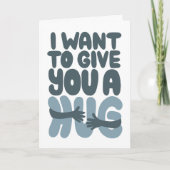 Carte de voeux de Sympathie de Hugs (Devant)