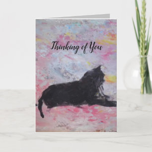 Carte de voeux de sympathie pliée