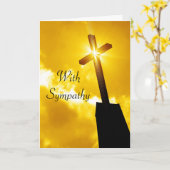 Carte de voeux de sympathie religieuse (Fleur jaune)