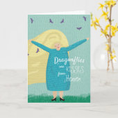 Carte de voeux de sympathie (vide) (Fleur jaune)