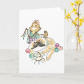 Carte de voeux de Tabitha et de Figaro (Fleur jaune)