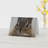 Carte de voeux de tamia (Fleur jaune)