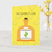 Carte de voeux de tequila (Fleur jaune)