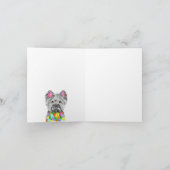 Carte de voeux de Terrier du Corbeau West Highland (Intérieur)