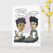 Carte de voeux de test scolaire (Fleur jaune)