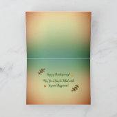 Carte de vœux de Thanksgiving (Intérieur)