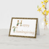Carte de vœux de Thanksgiving (Fleur jaune)