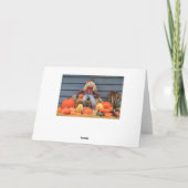 Carte de voeux de thanksgiving (Dos)
