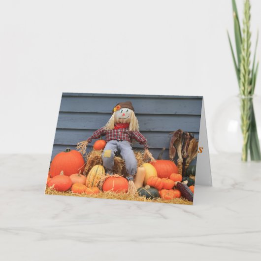 Carte de voeux de thanksgiving (Devant)