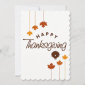 Carte de vœux de Thanksgiving (Devant)