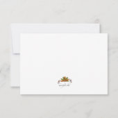 Carte de vœux de Thanksgiving (Dos)