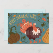 Carte de vœux de Thanksgiving (Devant / Derrière)