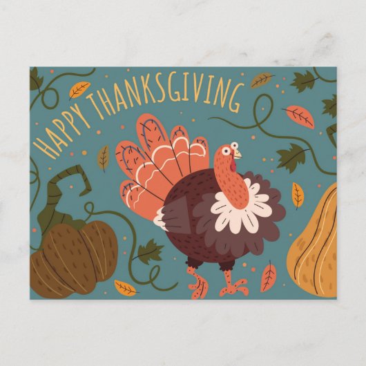 Carte de vœux de Thanksgiving (Devant)