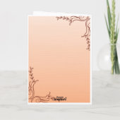 Carte de vœux de Thanksgiving (Dos)