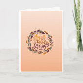 Carte de vœux de Thanksgiving (Devant)