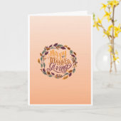 Carte de vœux de Thanksgiving (Fleur jaune)