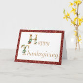 Carte de vœux de Thanksgiving (Fleur jaune)