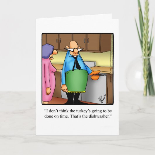 Carte de voeux de Thanksgiving amusante "Spectickl (Devant)