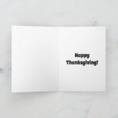 Carte de voeux de Thanksgiving amusante "Spectickl (Intérieur)
