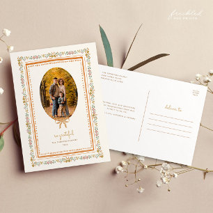 Carte de vœux de Thanksgiving avec photo de famill