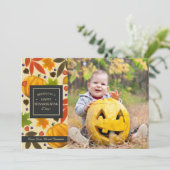 Carte de Vœux de Thanksgiving (Brun Clair) (Debout devant)