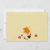 Carte de Vœux de Thanksgiving (Brun Clair) (Dos)
