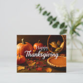 Carte de vœux de Thanksgiving d'automne (Debout devant)