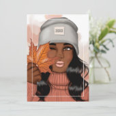 Carte de vœux de Thanksgiving d'automne (Debout devant)